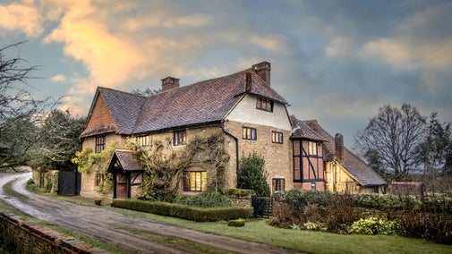 The exterior of Emley Farmhouse, Surrey